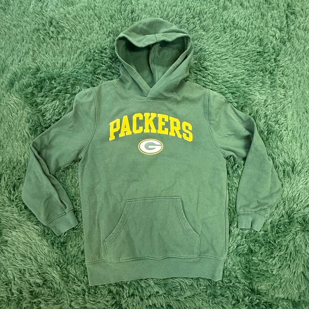 Youth Green Bay Packers Green & Yellow Hoodie XL Sweatshirt Unisex